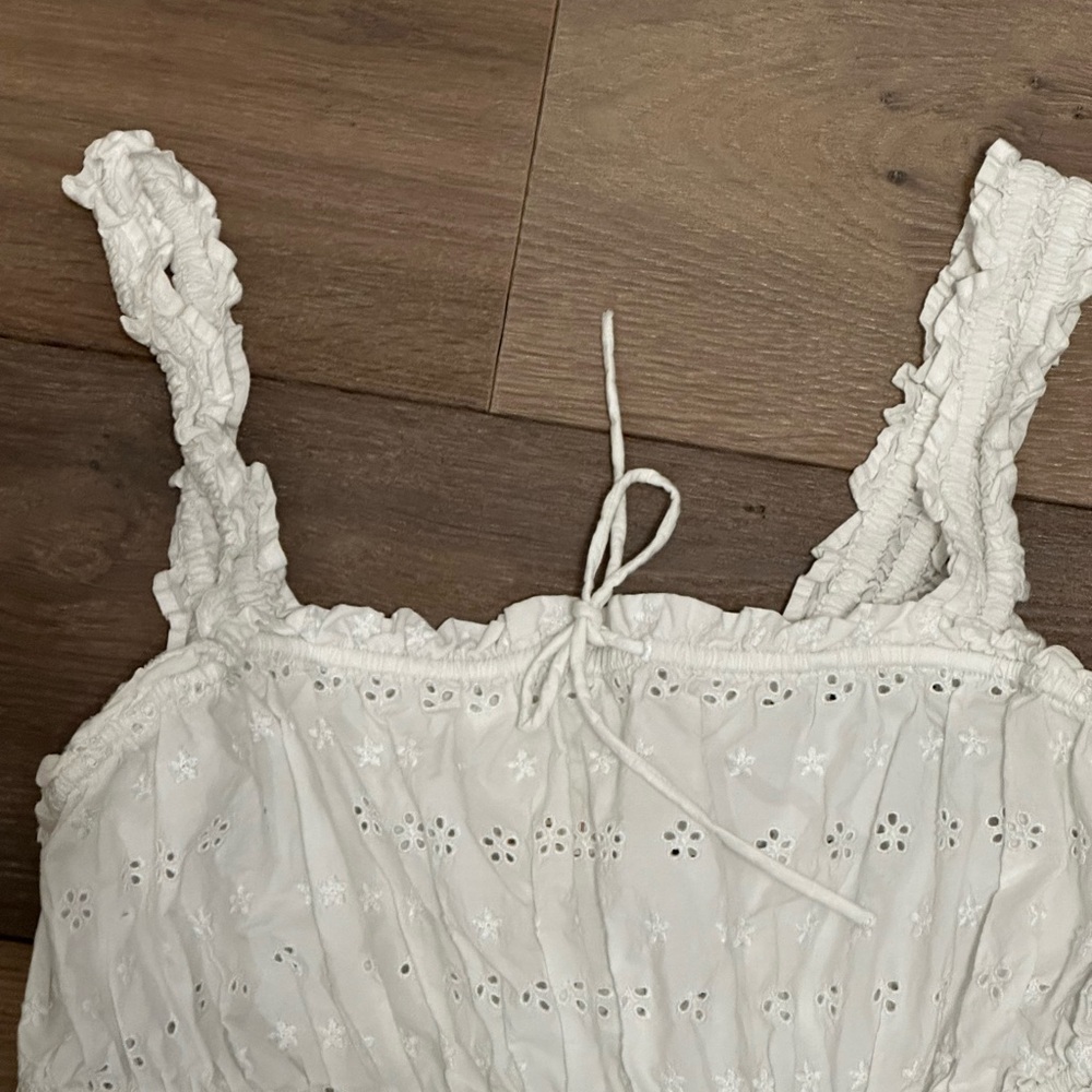 Doen x GAP white eyelet dress size m - Picture 5 of 8